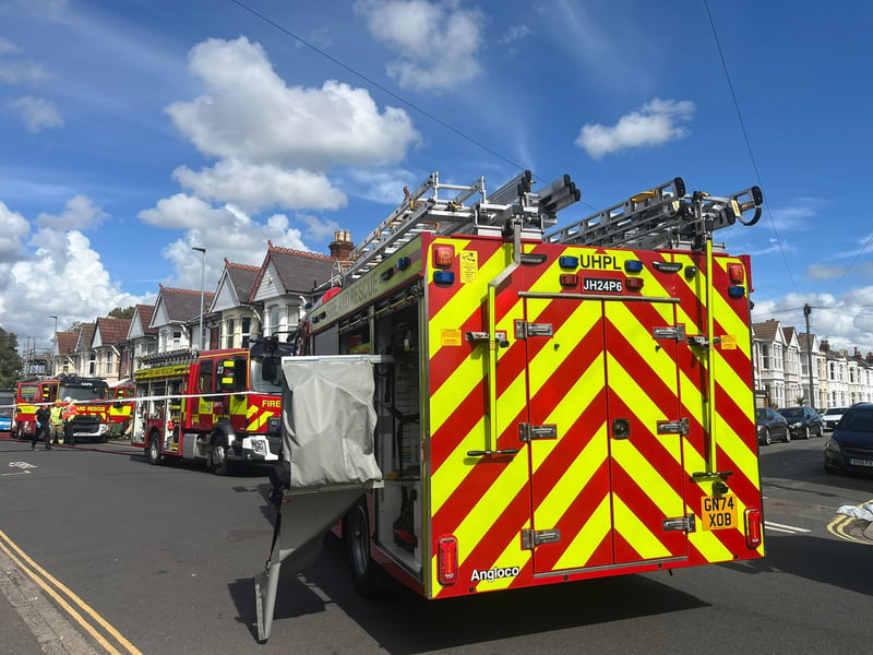 The Hampshire and Isle of Wight Fire and Rescue Service has scrambled to a house fire in Gladys Avenue, North End, this afternoon.