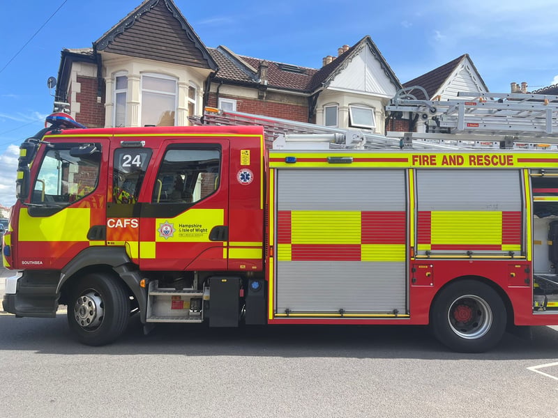 The Hampshire and Isle of Wight Fire and Rescue Service has scrambled to a house fire in Gladys Avenue, North End, this afternoon.