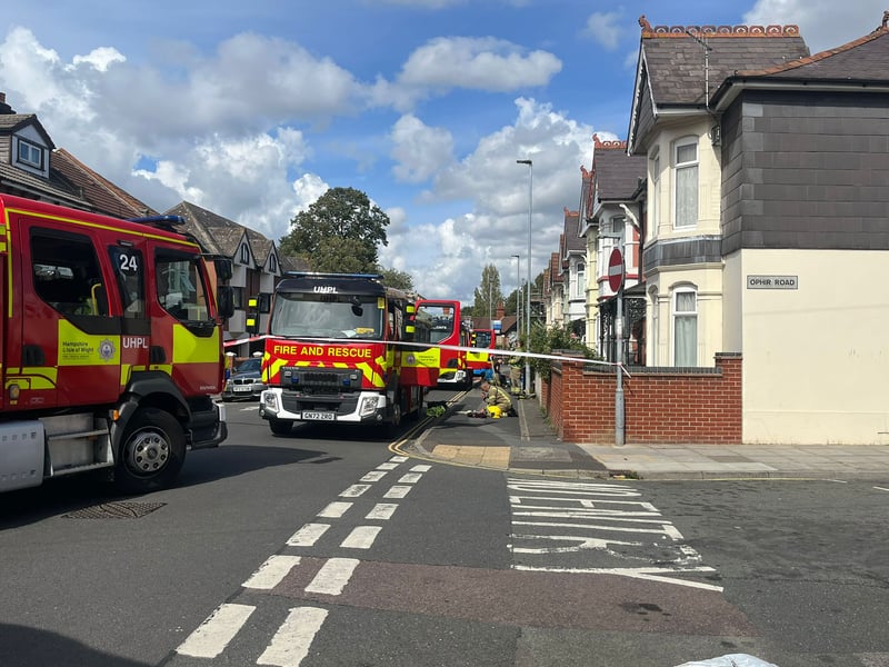 The Hampshire and Isle of Wight Fire and Rescue Service has scrambled to a house fire in Gladys Avenue, North End, this afternoon.