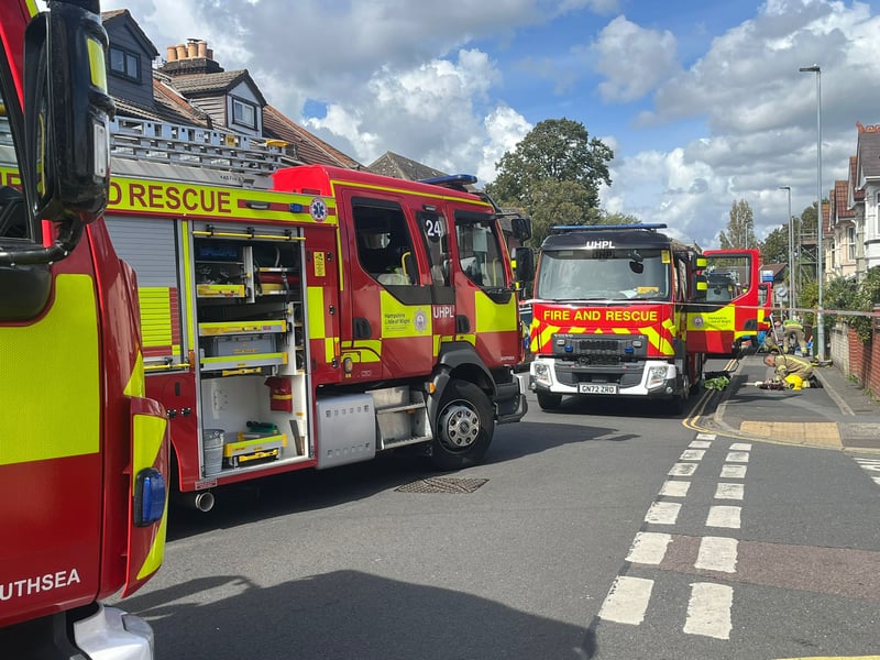 The Hampshire and Isle of Wight Fire and Rescue Service has scrambled to a house fire in Gladys Avenue, North End, this afternoon.