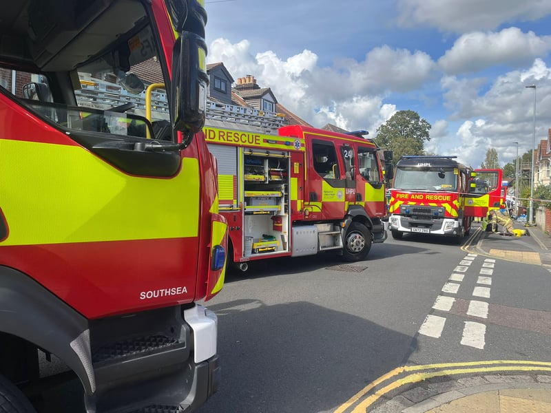 The Hampshire and Isle of Wight Fire and Rescue Service has scrambled to a house fire in Gladys Avenue, North End, this afternoon.