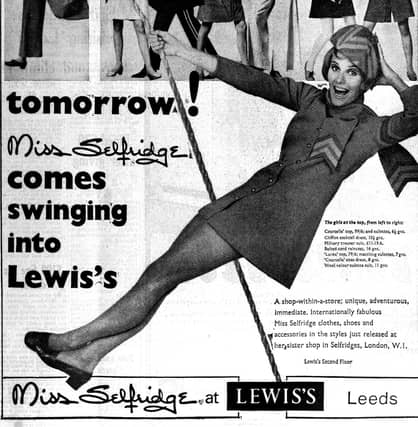Miss Selfridge came swinging into Lewis's in September 1967.