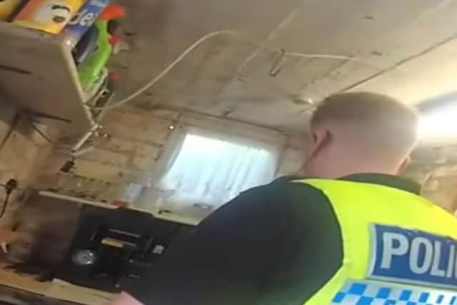 Police responding to reports of a man wielding a knife in Barnsley uncovered a ‘drugs lab’ within a garden shed.
