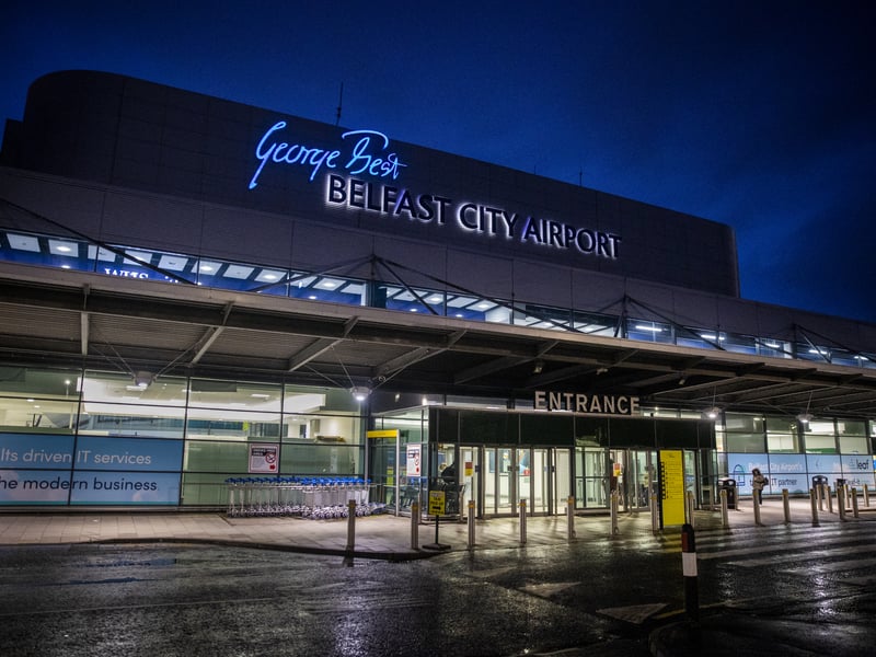George Best Belfast City Airport earned 64.6 per cent. Situated in County Down, it is adjacent to the Belfast Harbour and is three miles from Belfast city centre.
