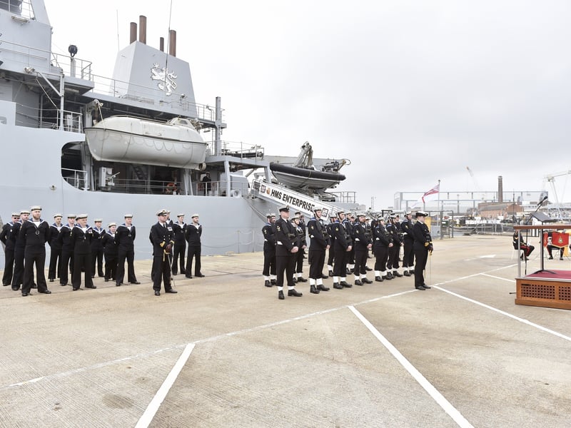 HMS Enterprise was designed to conduct survey operations in support of submarines or amphibious operations.