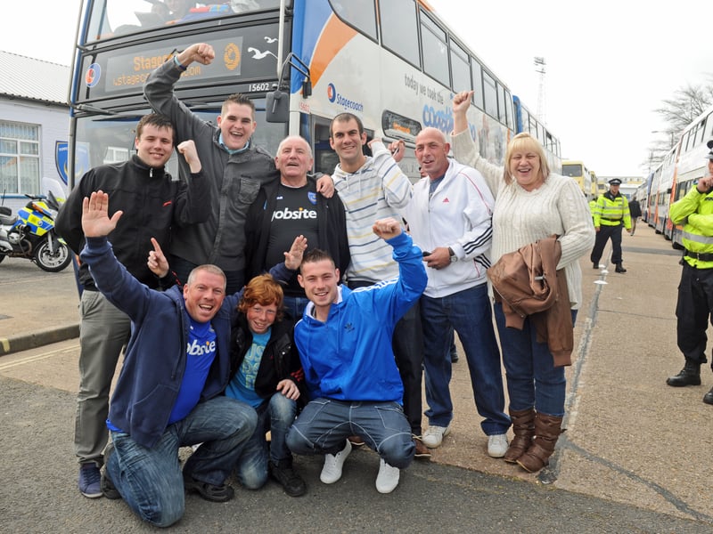 There was optimism amongst Pompey fans as they got on the coaches at Fratton Park.