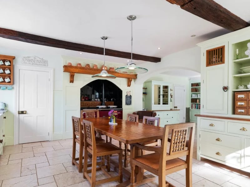 This £3.95m home comes with five bedrooms, three bathrooms and three reception rooms.