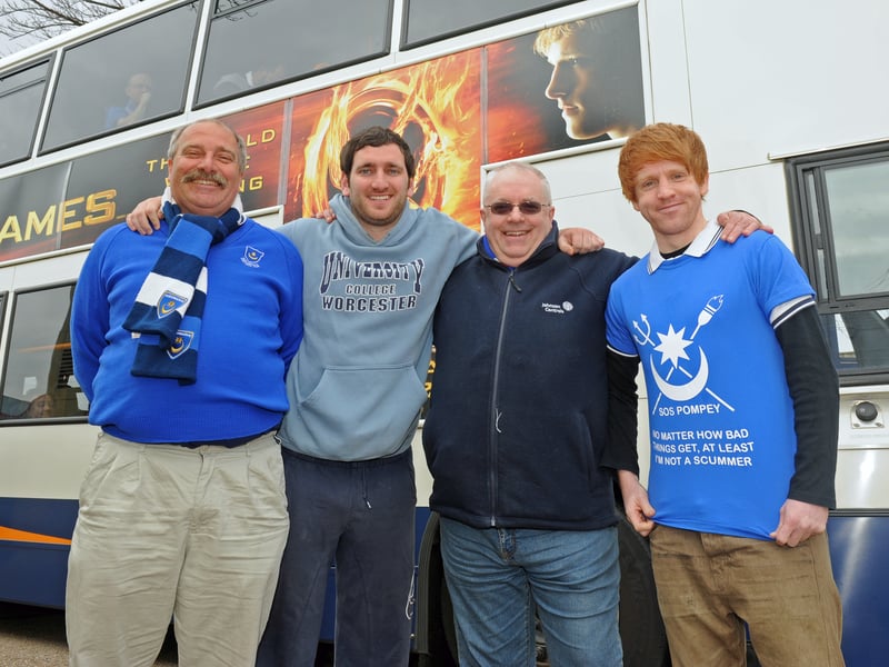 33 buses set off from Fratton Park for the derby, it proved to be a memorable day.