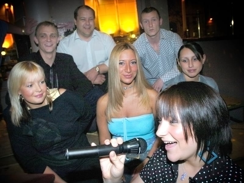 Finalists in the Blackpool heat of the Yates's 2004 wannabe contest