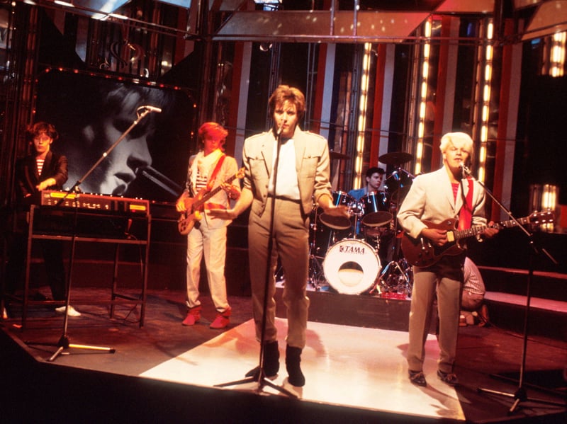 Top of the Pops was essential viewing during the 1980s, when all the biggest acts were desperate to appear on the famous show. It was filmed before a live audience, but getting tickets was not easy. Duran Duran are pictured here performing 'Girls on Film' on the long-running BBC show in July 1981
