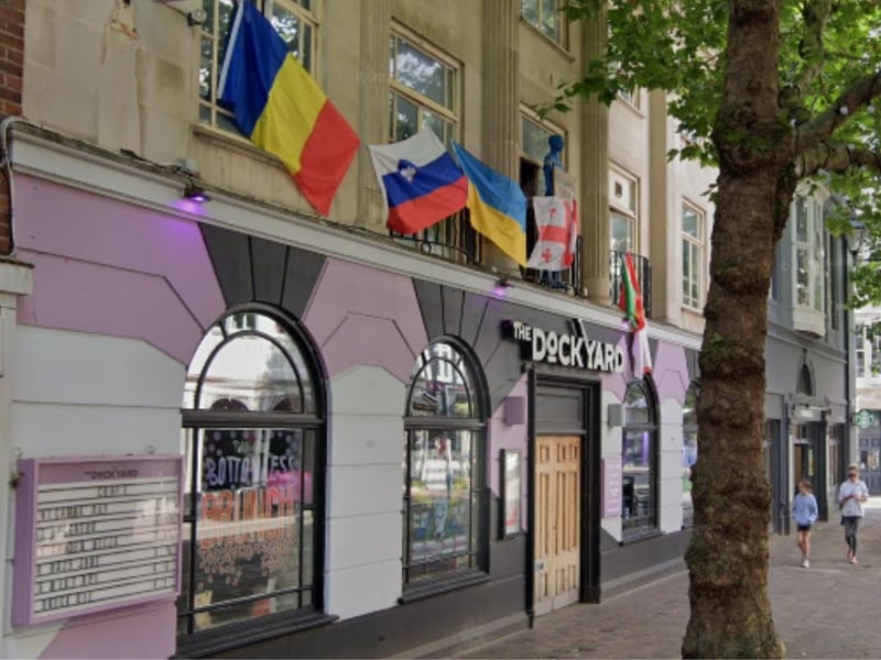 The Dockyard in Guildhall Walk is a popular place to watch football. One Google reviewer said: " It's good for watching sports events like football or rugby as they always show something."
