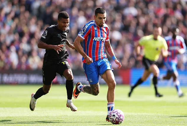 The attacking wing-back underwent knee surgery earlier this month and will certainly miss Saturday's game. Oliver Glasner said he expects the Colombian to be out for around four-to-six weeks.