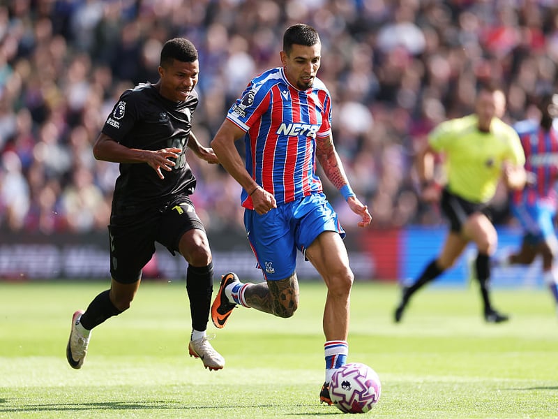 The attacking wing-back underwent knee surgery earlier this month and will certainly miss Saturday's game. Oliver Glasner said he expects the Colombian to be out for around four-to-six weeks.
