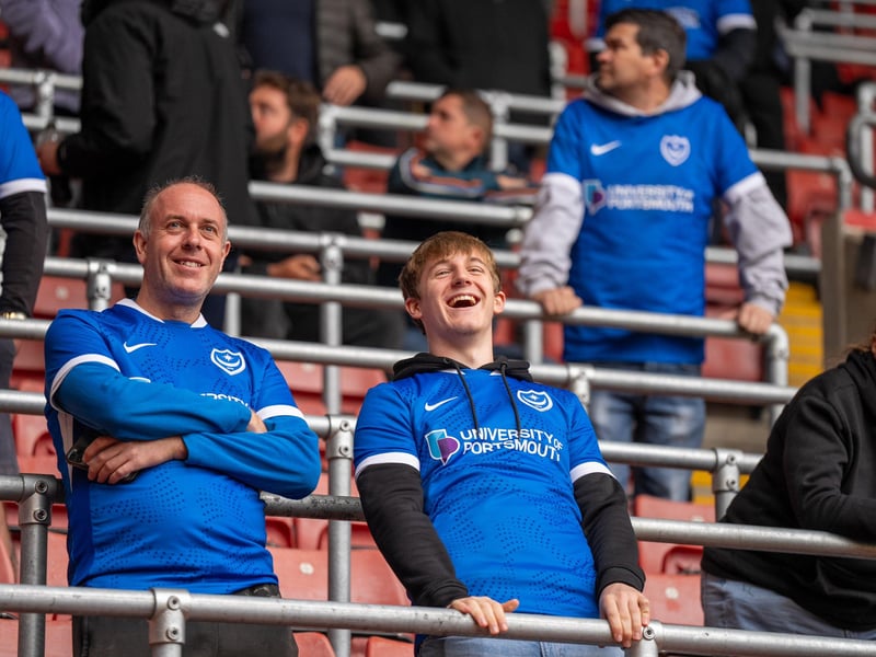 2,700 Pompey fans were packed into the away end at Southampton for the south-coast derby