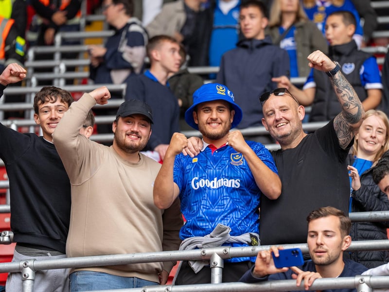 2,700 Pompey fans were packed into the away end at Southampton for the south-coast derby