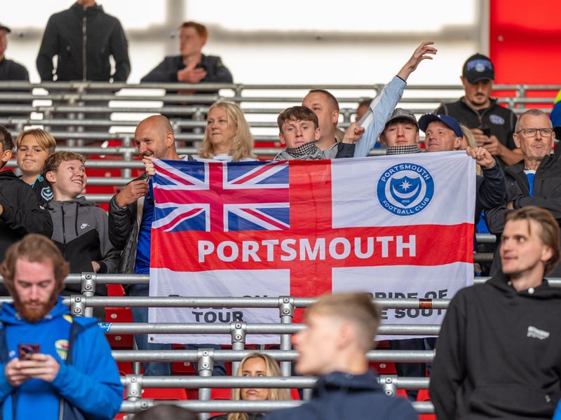 2,700 Pompey fans were packed into the away end at Southampton for the south-coast derby
