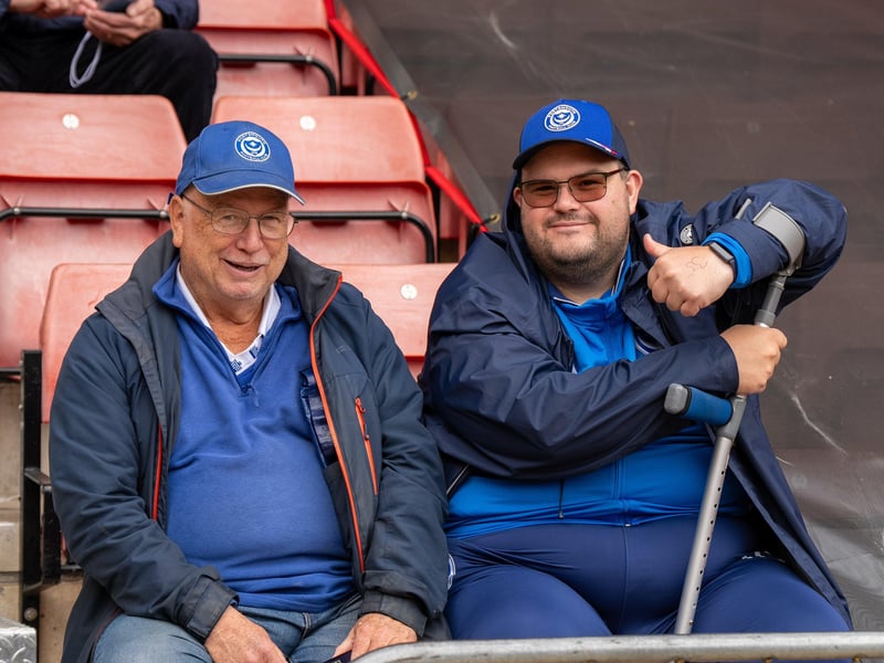 2,700 Pompey fans were packed into the away end at Southampton for the south-coast derby