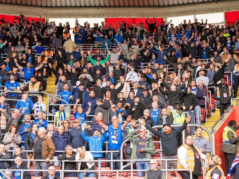 2,700 Pompey fans were packed into the away end at Southampton for the south-coast derby