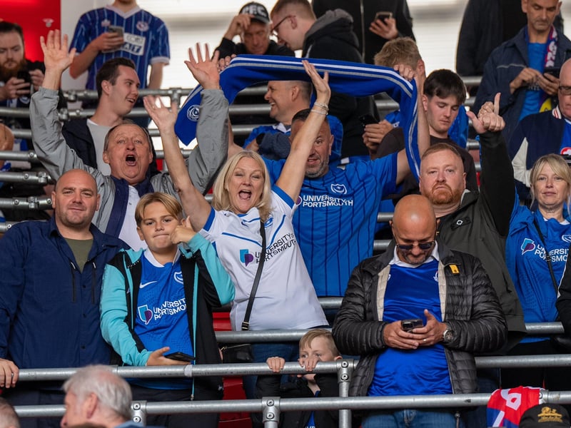 2,700 Pompey fans were packed into the away end at Southampton for the south-coast derby