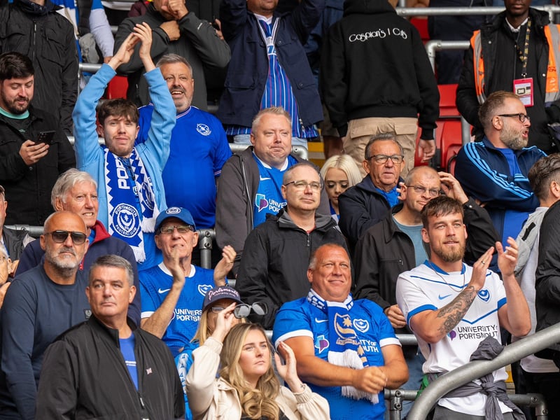 2,700 Pompey fans were packed into the away end at Southampton for the south-coast derby