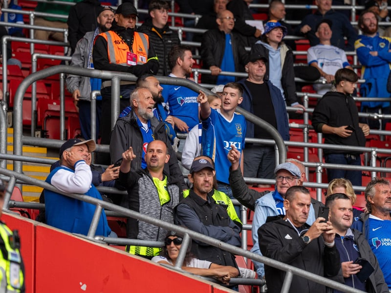 2,700 Pompey fans were packed into the away end at Southampton for the south-coast derby