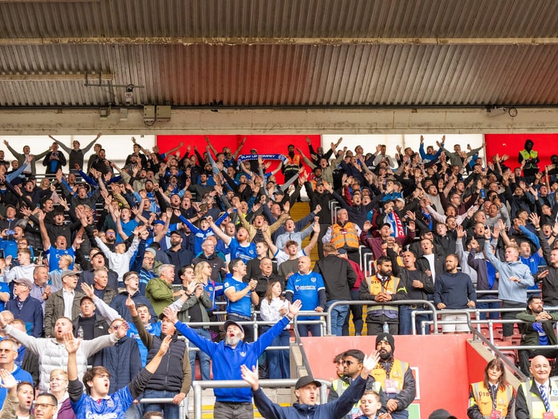 2,700 Pompey fans were packed into the away end at Southampton for the south-coast derby
