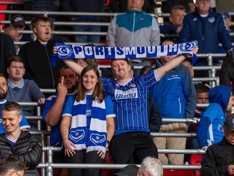 2,700 Pompey fans were packed into the away end at Southampton for the south-coast derby