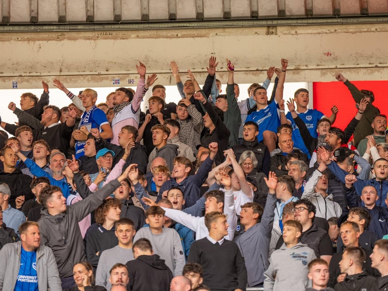 2,700 Pompey fans were packed into the away end at Southampton for the south-coast derby
