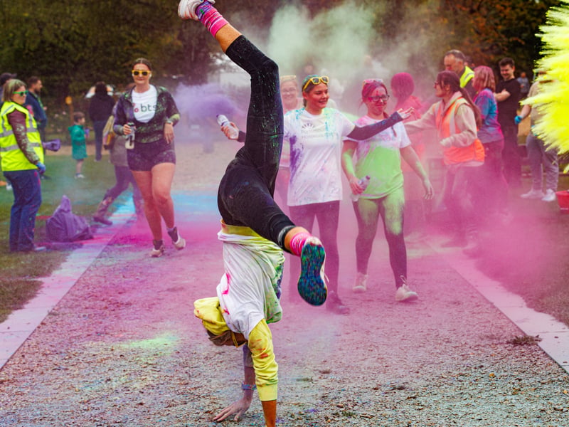 QA colour dash event at Staunton Country Park
Picture:Marcin Jedrysiak