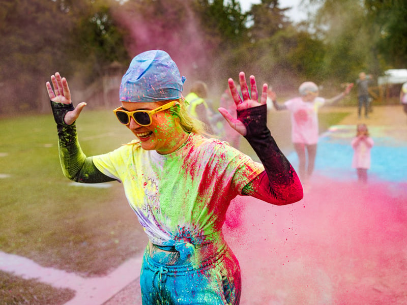 QA colour dash event at Staunton Country Park
Picture:Marcin Jedrysiak