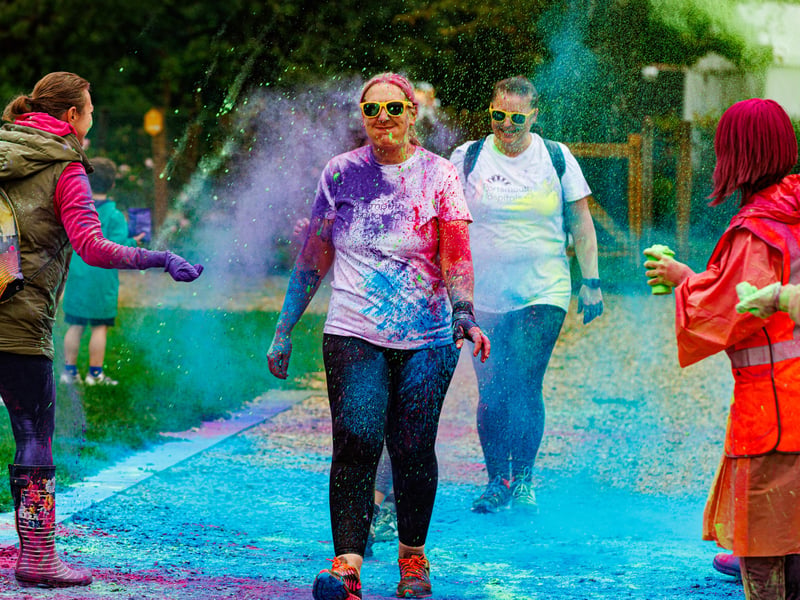 QA colour dash event at Staunton Country Park
Picture:Marcin Jedrysiak