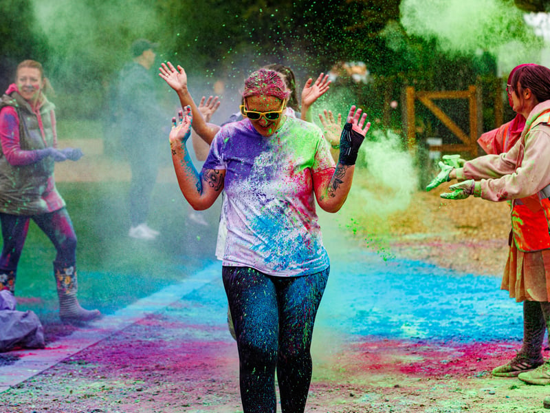 QA colour dash event at Staunton Country Park
Picture:Marcin Jedrysiak