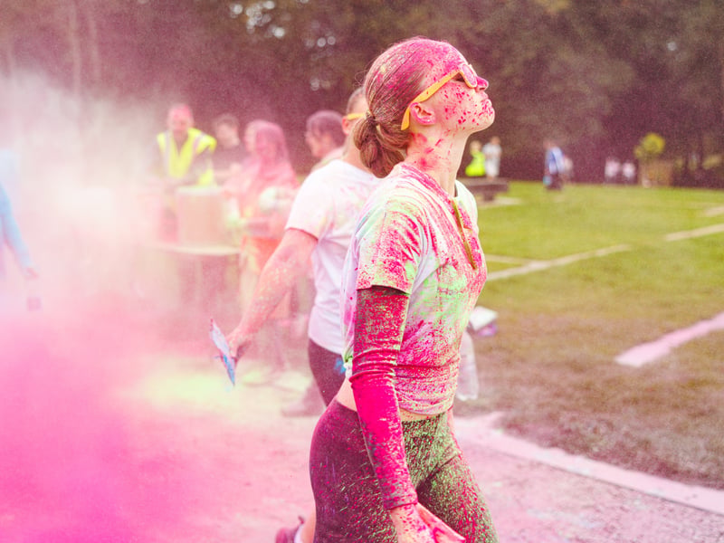 QA colour dash event at Staunton Country Park
Picture:Marcin Jedrysiak
