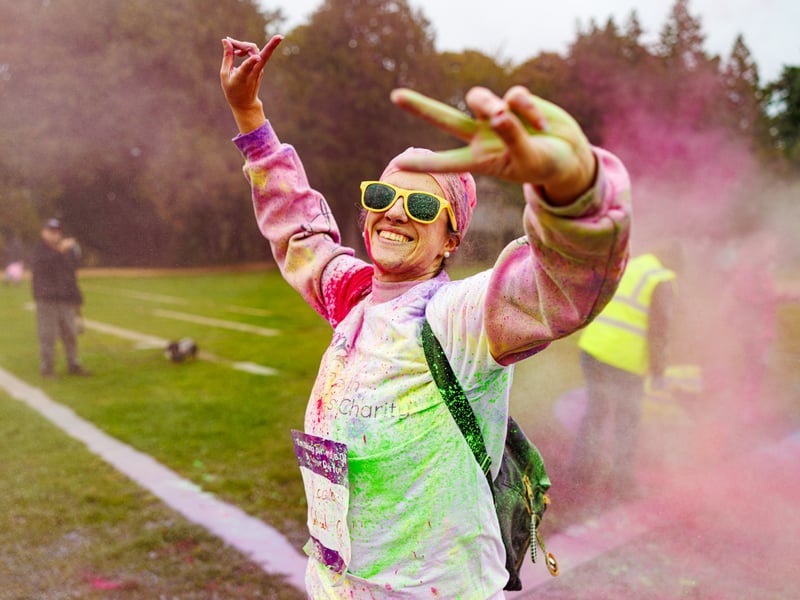QA colour dash event at Staunton Country Park
Picture:Marcin Jedrysiak
