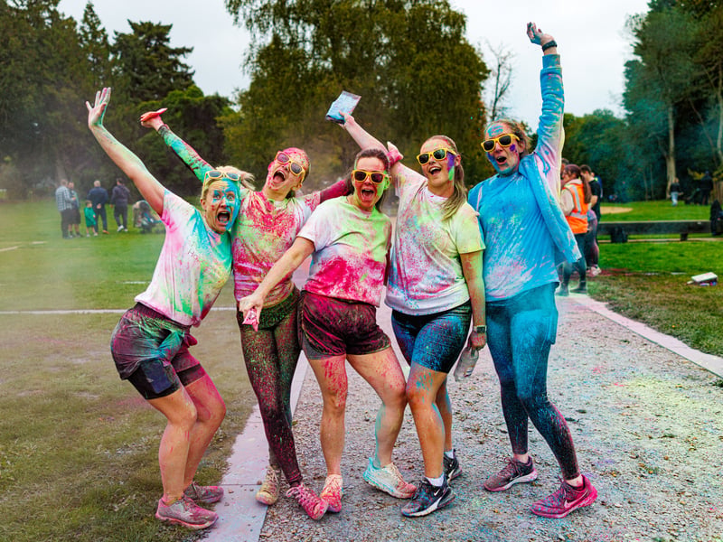 QA colour dash event at Staunton Country Park
Picture:Marcin Jedrysiak
