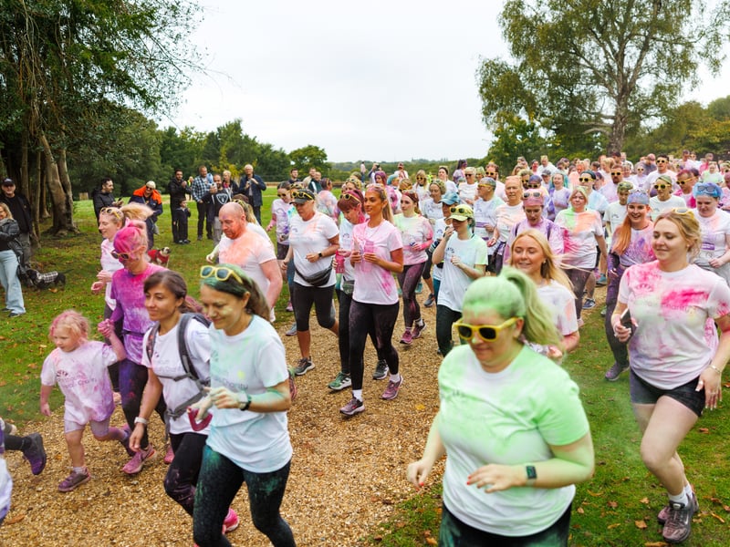 QA colour dash event at Staunton Country Park
Picture:Marcin Jedrysiak