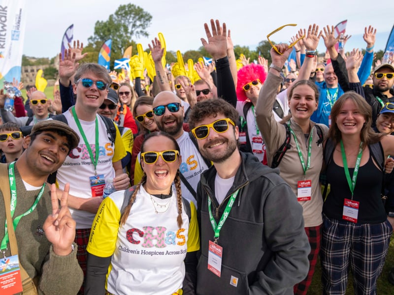 Edinburgh Kiltwalkers taking part in the event