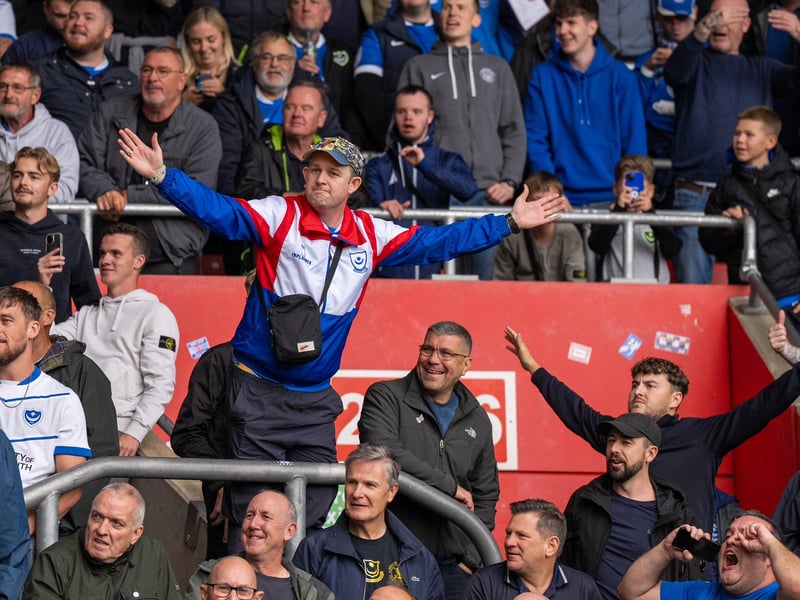 2,700 Pompey fans were packed into the away end at Southampton for the south-coast derby