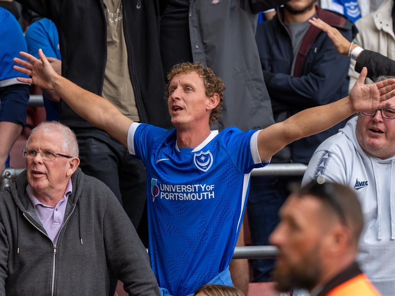 2,700 Pompey fans were packed into the away end at Southampton for the south-coast derby