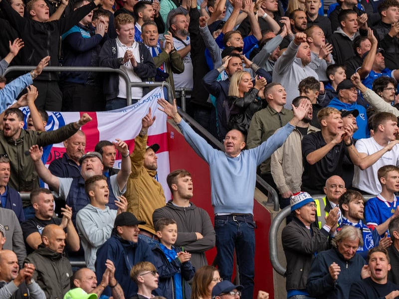 2,700 Pompey fans were packed into the away end at Southampton for the south-coast derby
