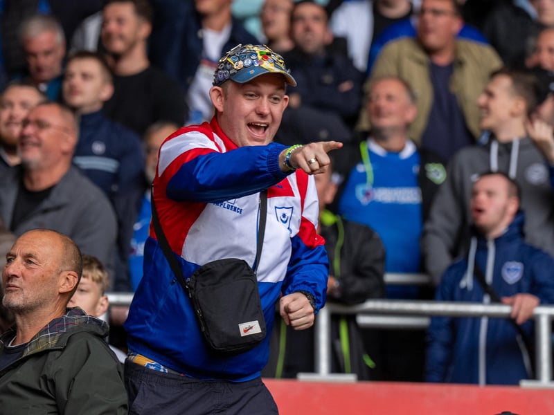 2,700 Pompey fans were packed into the away end at Southampton for the south-coast derby
