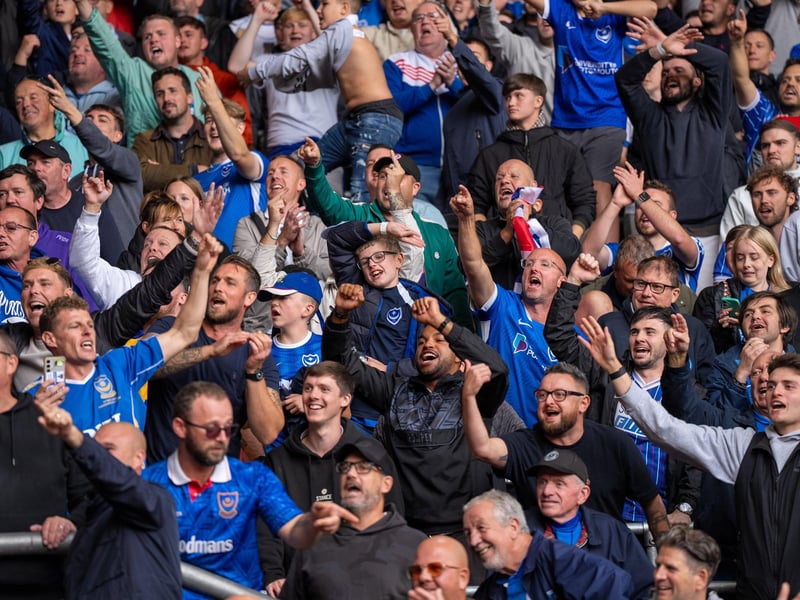 2,700 Pompey fans were packed into the away end at Southampton for the south-coast derby
