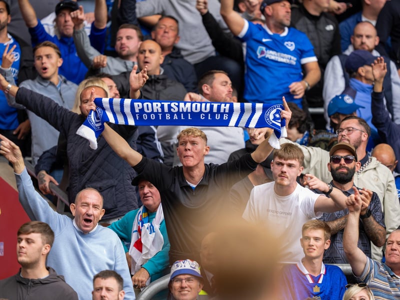 2,700 Pompey fans were packed into the away end at Southampton for the south-coast derby
