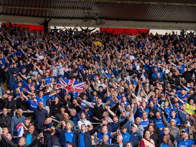 2,700 Pompey fans were packed into the away end at Southampton for the south-coast derby