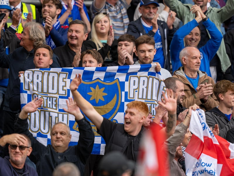 2,700 Pompey fans were packed into the away end at Southampton for the south-coast derby
