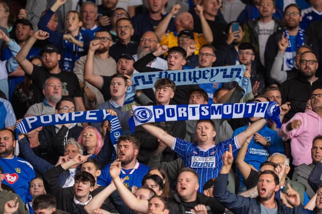 2,700 Pompey fans were packed into the away end at Southampton for the south-coast derby