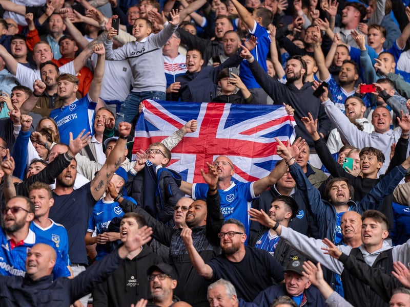 2,700 Pompey fans were packed into the away end at Southampton for the south-coast derby
