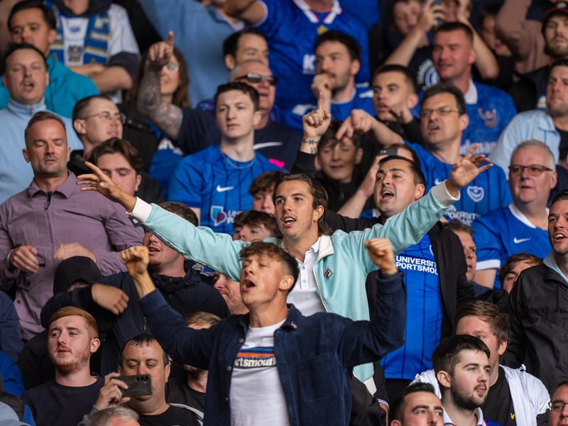 2,700 Pompey fans were packed into the away end at Southampton for the south-coast derby
