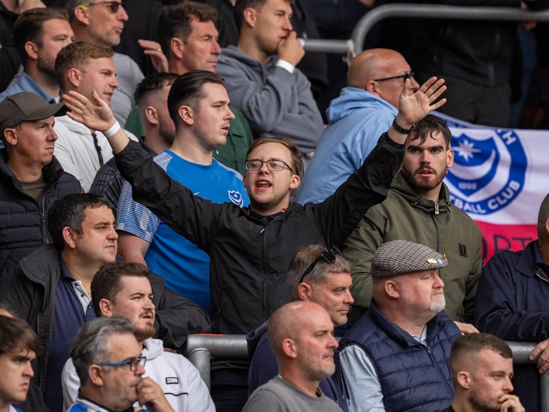 2,700 Pompey fans were packed into the away end at Southampton for the south-coast derby