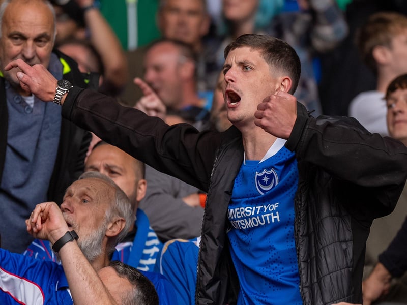 2,700 Pompey fans were packed into the away end at Southampton for the south-coast derby
